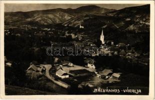 1944 Bálványosváralja, Schlosswall, Unguras; látkép, templom / general view, church. photo (EK)