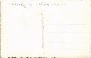 Székelykeresztúr, Kristur, Cristuru Secuiesc; Gazdasági iskola székelykapuja / Poarta secuiasca / Tr...