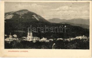 1909 Felsőbánya, Baia Sprie; látkép. Dácsek Péter kiadása / general view (EK)
