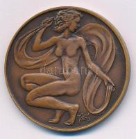 Tóth Sándor (1933-2019) 1980. "Nyíregyházi Sporthetek 1980 május" kétoldalas bronz emlékér...