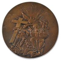 1992. Veszprém Szentháromság oszlop restaurálásnak emlékére 1750-1992 kétoldalas bronz emlékérem (84mm) T:AU
