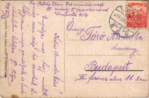 1919 Eperjes, Presov; Fő utca, Lefkovits M., Tauth Viktor üzlete. Cattarino S. utóda Földes Samu kia...