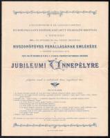 1894 Meghívó a kolozsmonostori m. kir. gazdasági intézet jubileumi ünnepélyére, hajtott