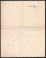 1894 Meghívó a kolozsmonostori m. kir. gazdasági intézet jubileumi ünnepélyére, hajtott