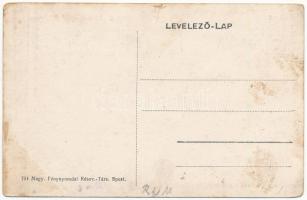 Arad, Dózsa-kenyér gyártelepe, kenyérgyár, iroda, áruszállító lovaskocsik / bread factory, office, h...