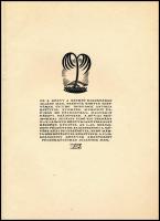 Lányi Sarolta: Napjaim. - - versei. Gara Arnold fametszeteivel. Bp., [1921], szerzői kiadás (Korvin ...