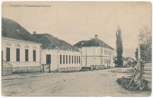 1906 Csíkszentmárton, Ciuc-Sanmartin, Sanmartin; utca / street (Rb)