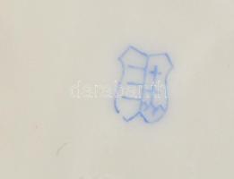 Antik Herendi / Óherendi virágmintás váza, kopással, m: 24,5 cm