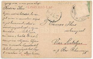 1910 Gyorok, Ghioroc; Radnai út, templom, Eichner Adolf és fia üzlete. W.L. 3096. / street, church, ...