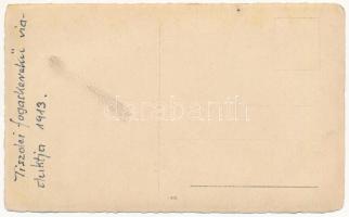 1913 Tiszolc, Tisovec; Tiszolc-völgyi fogaskerekű vasút viaduktja, vasúti híd / standard gauge cogwh...