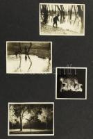 Náray Károly szegedi amatőr fotóművész fotógyűjteménye, részben feliratozott önálló művészfotók, rés...