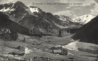 St. Gertraud in Sulden with Schöntaufspitze and Eisseepass