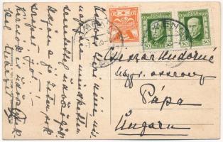 1925 Homonna, Homenau, Humenné; Fő utca, Grün Israel üzlete / Hlavná ulica / main street, shops