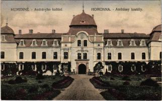 Homonna, Homenau, Humenné; Andrássy kastély / Andrásyho kastiel / castle (EK)