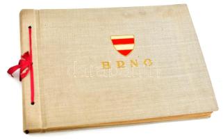 1953 Brno fényképalbum, 20 db fotóval, városrészletek, utcaképek járművekkel (troli, villamos) stb.,...