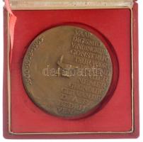 Hollandia 1965. "Dr. H.J. van Doorne" bronz emlékérem tokban. Szign.: Pieter de Monchy (75...