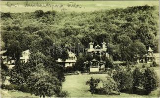 Szovátafürdő, Sovata-bai; Nyaralók a Kápolnás erdő alatt / villas under the forest