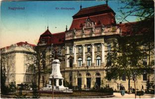 1915 Nagyvárad, Oradea; M. kir. Törvényszék / court (kopott élek / worn edges)