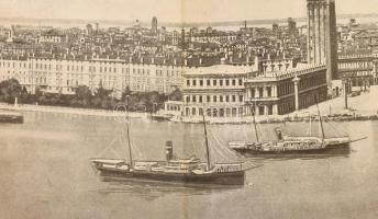 cca 1900 Ricordo di Venezia, leporelló 58 képpel + 1 kihajtható panorámaképpel. Díszes, dombornyomot...