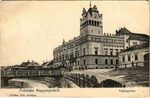 1905 Nagyenyed, Aiud; Vármegyeház. Földes Ede kiadása / county hall (EM)