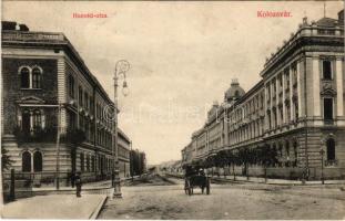 1913 Kolozsvár, Cluj; Honvéd utca. Schuster Emil kiadása / street (Rb)