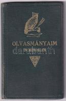 cca 1920-1940 Olvasmányaim - In memoriam. Debreceni M. Kir. Gazdasági Akadémia. Jegyzetfüzet regiszterrel, bejegyzésekkel. Kiadja: Csáthy Ferenc Rt., Debrecen-Bp. Kiadói aranyozott egészvászon-kötésben.