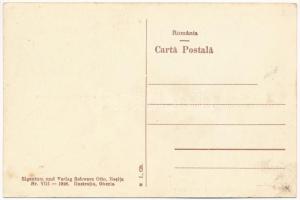 Resica, Resita; Fabr. de caramida refrectara, in vara, in iarna / Schamotziegelfabrik, im Sommer und...