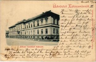 1898 (Vorläufer) Kolozsvár, Cluj; Állami tanítónő képezde. Ferencz és Társa kiadása / teachers training institute (EK)