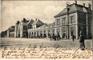 1903 Kolozsvár, Cluj; pályaudvar, vasútállomás / railway station