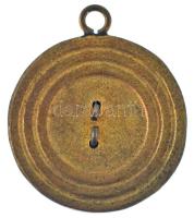 ~1880. Kossuth Lajos arcképét ábrázoló, zománcozott hátterű bronz emlékmedál füllel (29mm) T:XF kis ...