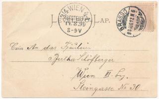 1899 (Vorläufer) Brassó, Kronstadt, Brasov; Marktplatz, Evgl. Mädchenschule, Schwarzer und weisser T...