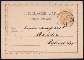 1871 2kr PS-card "KOLOZSVÁR" - Debreczin, 1871 2kr díjjegyes levelezőlap "KOLOZSVÁR" - Debreczin