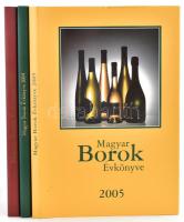 Magyar Borok Évkönyve gyűjtemény. Magyar Borok Évkönyve 2003, 2004, 2005. Bp., 2002-2004, Continew. ...