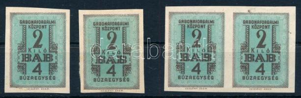 1943 4 db Gabonaforgalmi bélyeg, közte pár