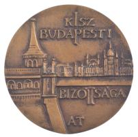 Asszonyi Tamás (1942-) ~1970-1980. KISZ Budapesti Bizottsága / Az ifjúság körében végzett kiemelkedő kulturális tevékenységért kétoldalas bronz emlékérem (80mm) T:AU