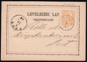 ~1873 2kr PS-card "BETHLEN" - Pest, ~1873 2kr díjjegyes levelezőlap "BETHLEN" - Pest
