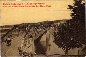 Máriaradna, Radna (Lippa, Lipova); Maros folyó vashídja / Eisenbrücke über den Maros-Fluss / iron bridge over Mures rive (EK)