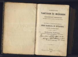 Szikszay György: Keresztyéni tanítások és imádságok a keresztyén embernek, Hornyánszky Viktor nyomdája, Pest 1873, kiadói aranyozott gerincű félbőr kötésben, jó állapotban