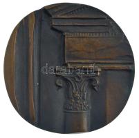 Kiss Nagy András (1930-1997) 1976. "Huszonöt éves a Műcsarnok" bronz emlékérem (92mm) T:AU