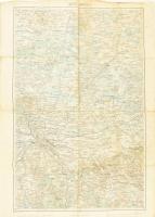 cca 1914 Lemberg (Lviv, Lwów), Kárpátalja, katonai térkép, 1 : 200.000, kissé viseltes, 60x43 cm
