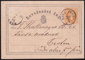 1870 2kr PS-card, nice colour 