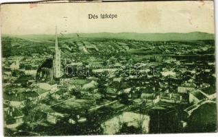 Dés, Dej; látkép / general view (fa)