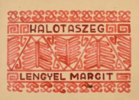 cca 1940 Hímzésminta-gyűjtemény, közte kézzel rajzolt kalotaszegi írásos minták, ill. Undi Mária: Ma...