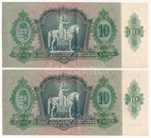1936. 10P (2x) sorszámkövetők "B 531 025412 - B 531 025413" T:XF
Adamo P9