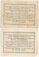 1849. 15kr + 30kr "Kossuth bankó" T:F folt, az egyik hátoldalán kis anyaghiány
Adamo G102...