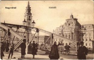 1913 Nagyvárad, Oradea; Kishídfő, Városháza. Kiadja Rákos Vilmos. / bridge, town hall (EK)