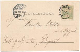 1902 Felsőbánya, Baia Sprie; Római katolikus templom, Hegyes-hegy és Bányahegy, Sigmeth Teréz pihenő...