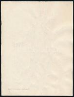 Konstantin László (1930- ): Rabszolgahajcsár (tanulmány). Akvarell, papír, jelzett a hátoldalon, 25x...