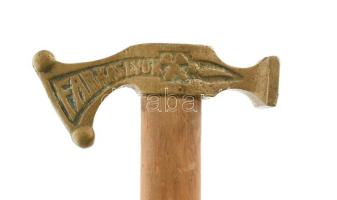 Bányász fokos "Farkaslyuk" felirattal, szép állapotban, h: 71 cm