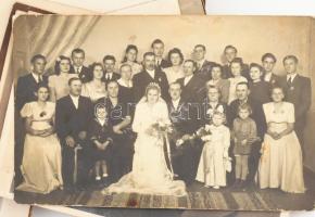 cca 1910-1930 55 darab régi portréfotó, fotólapok, vegyes állapotban